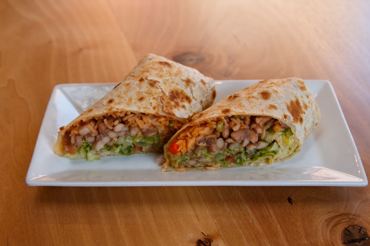 Vegetarian Burrito Fiesta Mexican Grill